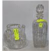 Image 1 : ESTATE VINTAGE LIQUOR DECANTER SOLD WITH PITCHER