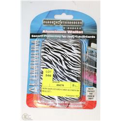 NEW SAFE-GUARD CARD ALUMINUM WALLET -