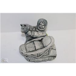 VINTAGE HAND CRAFTED ALASKA NATIVE CLAY SCULPTURE