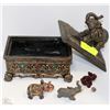 Image 1 : METAL ELEPHANT TRINKET BOX
