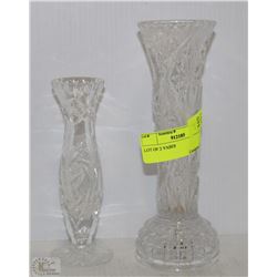 LOT OF 2 VASES