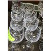 Image 1 : LOT OF 8 PIN WHEEL BRANDY GLASSES