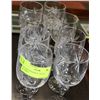 Image 1 : LOT OF 8 PIN WHEEL CRYSTAL GLASSES