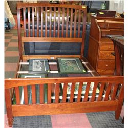 ETHAN ALLEN 57" DOUBLE SIZE SOLID WOOD BEDFRAME