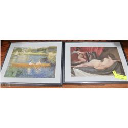 PAIR OF ESTATE 15" X11" FRAMED PICTURES