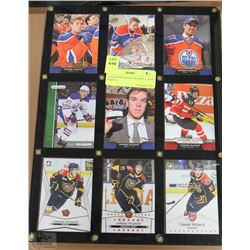 CONNOR MCDAVID 9 ROOKIE CARDS DISPLAY