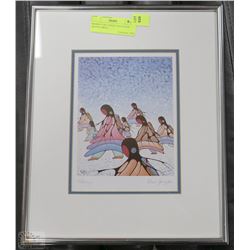 SIGNED 13X11 CECIL YOUNGFOX NATIVE PRINT
