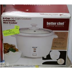 NEW BETTER CHEF 8 CUP AUTOMATIC RICE COOKER