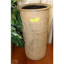 COLLECTION OF LARGE STONEARE DECORATIVE VASES