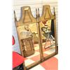 Image 1 : PAIR OF VINTAGE WOODEN MIRRORS