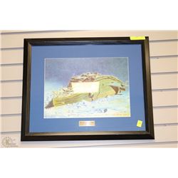 SIGNED TITANIC LITHO "HER FINAL RESTING PLACE"