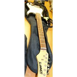 SLAMMER BLACK ELECTRIC GUITAR WITH BAG CASE