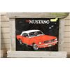 Image 1 : FRAMED GLASS PICTURE OF A 1957 MUSTANG BARN STYLE