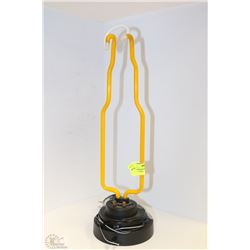 NEON BEER BOTTLE TABLE BAR LAMP -17" TALL