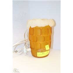 FOAMING BEER MUG BAR TABLE LAMP
