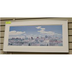 SIGNED EDMONTON OVERLOOKING ART BY E.BARTEL