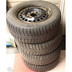 SET OF 4 MICHELIN X-ICE WINTER TIRES ON