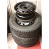Image 1 : SET OF 3 WINTER TIRES & 4 RIMS - ARCTIC