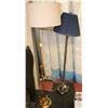 Image 1 : PAIR OF LARGE FLOOR LAMPS 1 METAL AND 1 BRASS