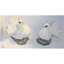 PAIR OF ROSENTHAL GERMAN BIRD ORNAMENTS