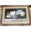 Image 1 : FRAMED DOUBLE MATTED FLORAL PICTURE