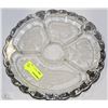 Image 1 : ESTATE ORNATE CUT GLASS PARTY TRAY