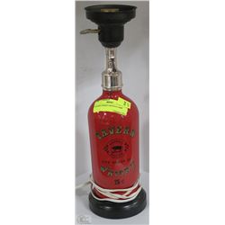 TAVERN WHISKY BOTTLE LAMP