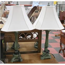 PAIR OF TABLE LAMPS