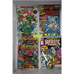 COLLECTION OF 4 MARVELS FANTASTIC 4 COMICS