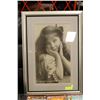 Image 1 : 22" X 30" FRAMED PICTURE OF THE QUEEN MOTHER AS A