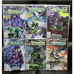6 NEW GREEN LANTERN SERIES COMIC BOOKS #1-6