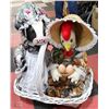 Image 1 : WICKER BASKET W/DOOR STOP ANIMALS