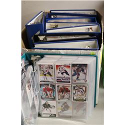 LOT OF 9 BINDERS FILLED WITH HOCKEY CARDS