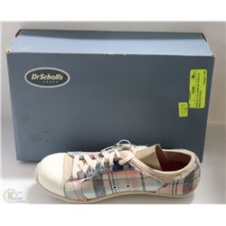 NEW SZ 7-1/2 LADIES DR. SCHOLL'S FREE STEP PLAID