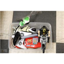 RADIO CONTROLLED BUGS, NASCAR CAR AND  DOG