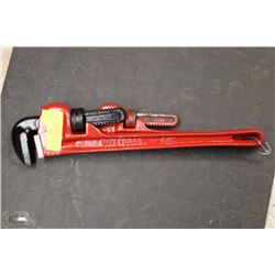 2 PIPE WRENCHES 14" AND 18"WESTWARD AND HEAVY DUTY