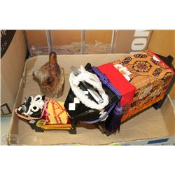 JAPANESE COLLECTIBLES- ALL WOOD, 1 HAND CARVED