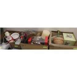 3 LARGE BOXES OF ESTATE MISC. INCLUDING