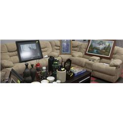 NEW CHICAGO MICROFIBER 3 PIECE SECTIONAL