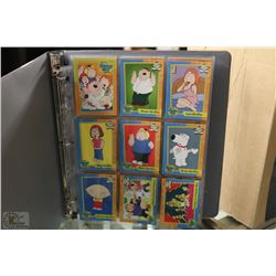 THE FAMILY GUY SEASON 1 COMPLETE TRADING CARD SET
