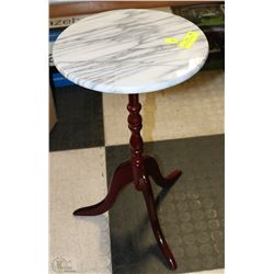 MARBLE TOPPED SIDE TABLE