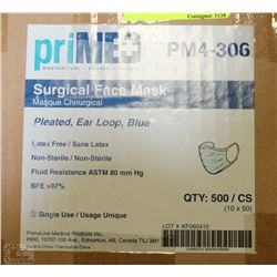 2 CASES OF SURGICAL FACE MASKS (1000 COUNT)