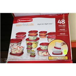 RUBBERMAID 48PC TUPPERWARE SET