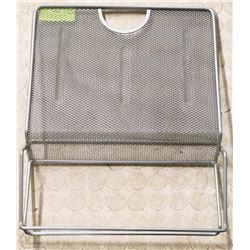 FOLDING METAL MAGAZINE RACK