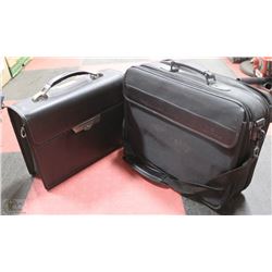 2 DELL LAPTOP CASES INCL 1 BLACK LEATHER