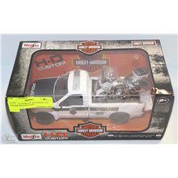 ORIGINAL HARLEY DAVIDSON DIE CAST FORD F350 AND
