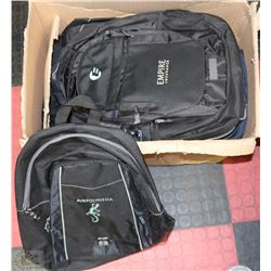 BOX WITH 8 ALL NEW BACKPACKS