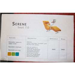 NEW IN BOX BLUE ERGONOMETICAL CHAIR W/ ADJUSTABLE