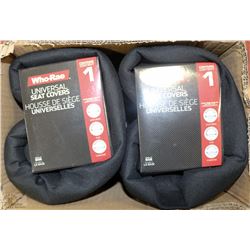 CASE OF 2 RUGGED UNIVERSAL BENCH SEAT COVERS