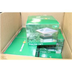 CASE OF 8 SOLAR POST CAP LIGHTS